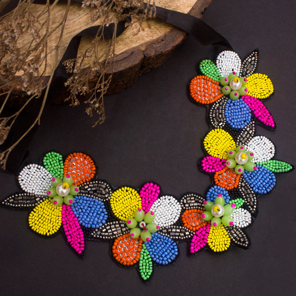 Fashion Daisy Flower Beads Necklace Lady Chain Choker Collar Clavicle Boho  | eBay